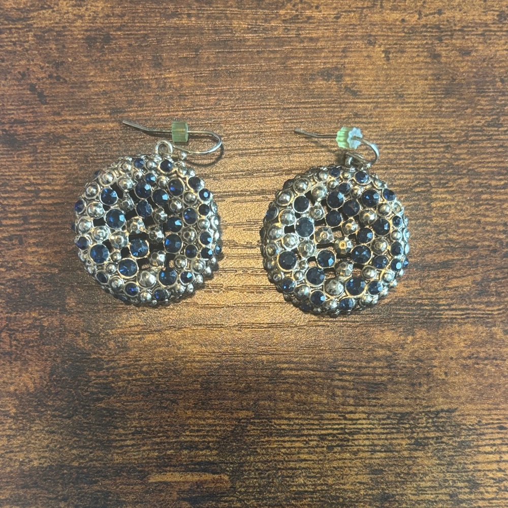 Elegant blue and bronze Earrings